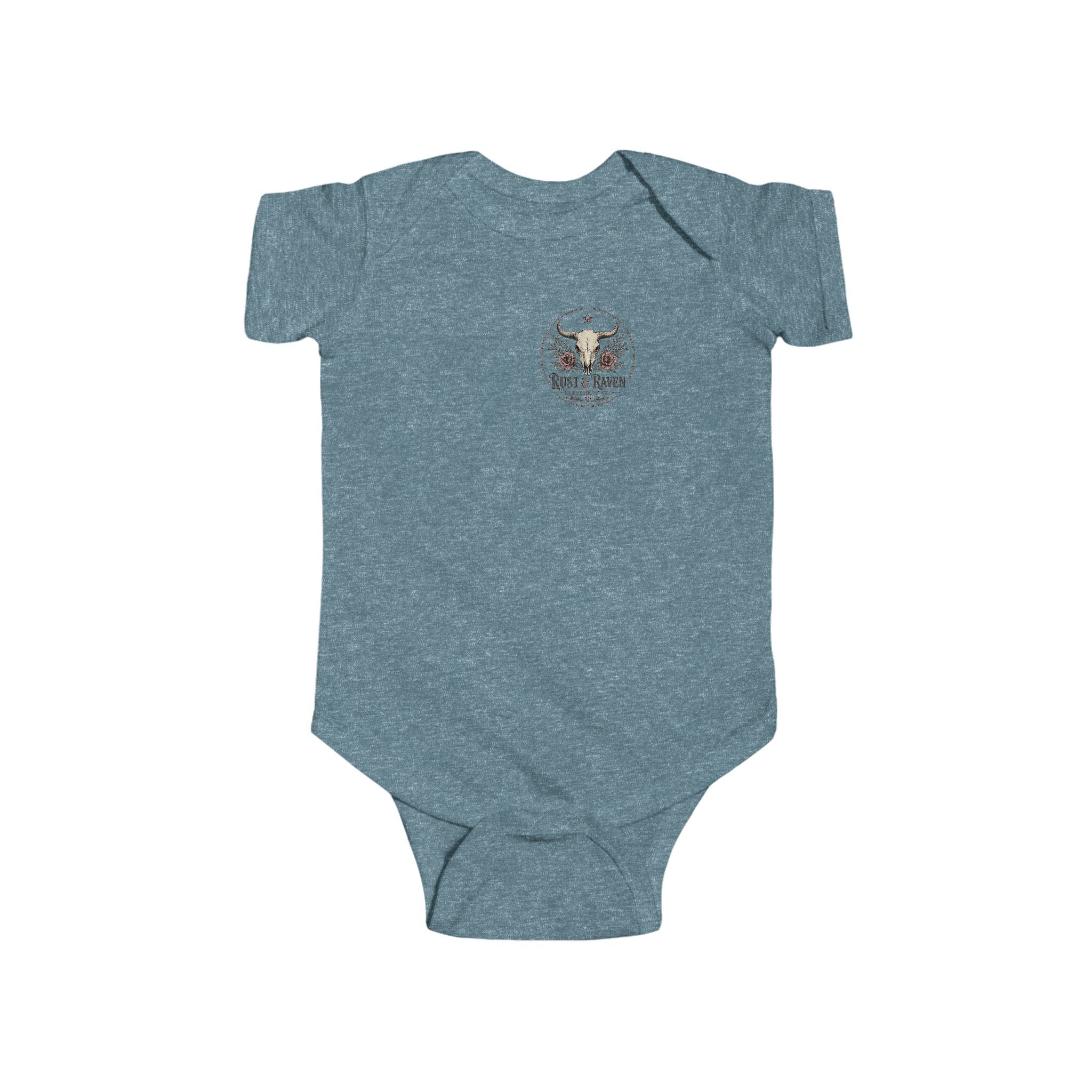 Raised to Be a Rebel Baby Bodysuit — "Lil' Cowgirl" Infant Onesie