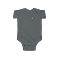 Infant Bodysuit — 'Lil' Outlaw' Skull & Wings Baby Onesie (Rust & Raven)