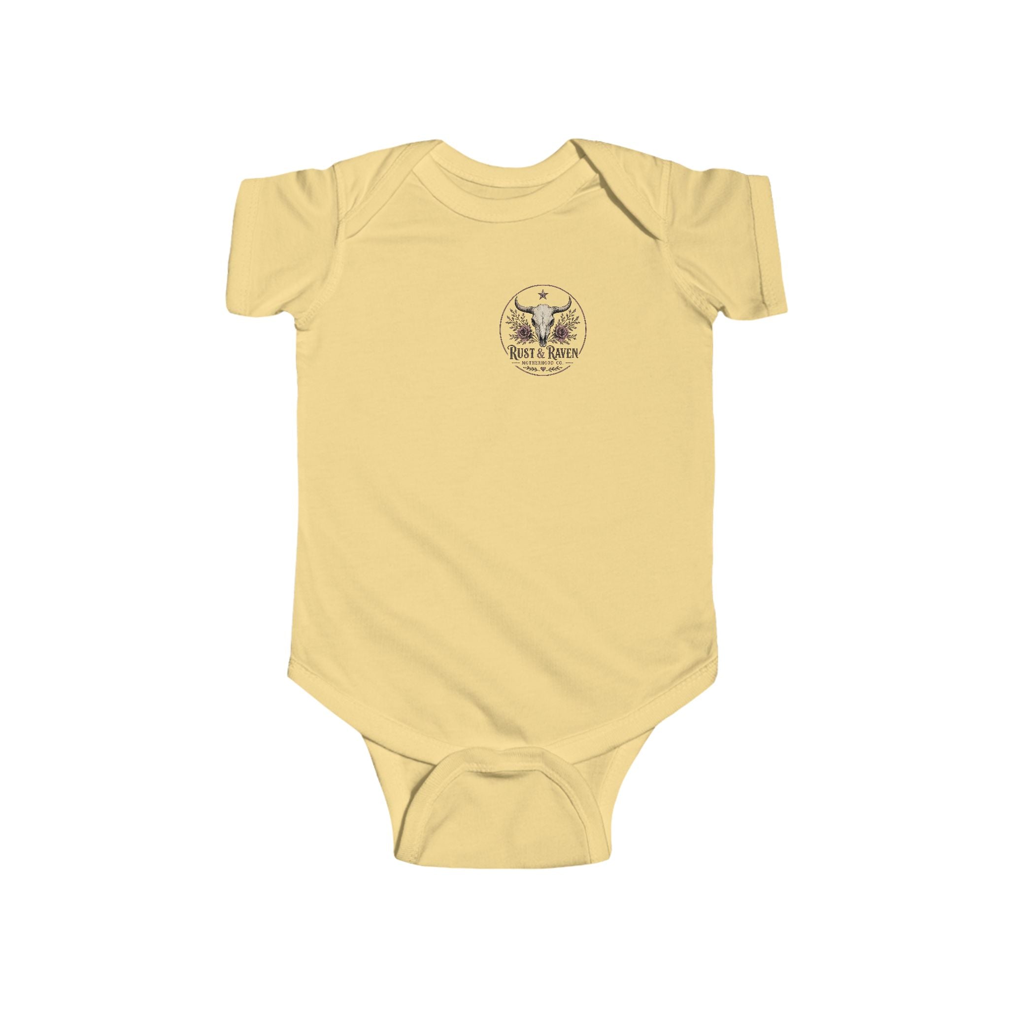 Raised to Be a Rebel Baby Bodysuit — "Lil' Cowgirl" Infant Onesie