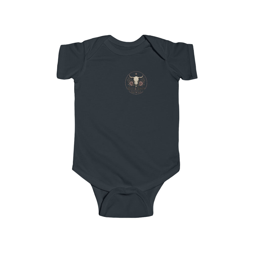 Raised to Be a Rebel Baby Bodysuit — "Lil' Cowgirl" Infant Onesie
