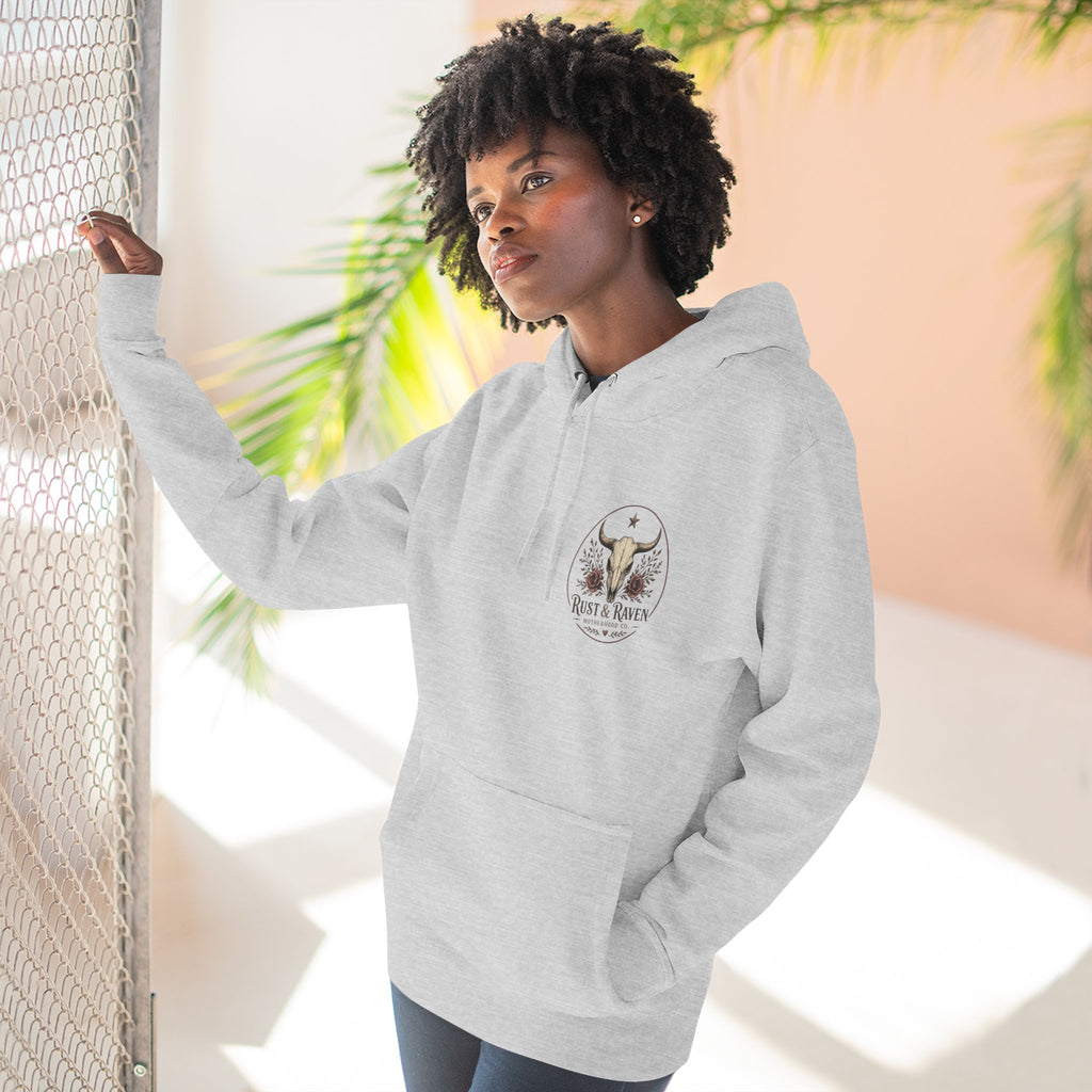 Raising Outlaws Hoodie — "It Ain’t Easy Being a Dad" Skull & Western Dad Pullover
