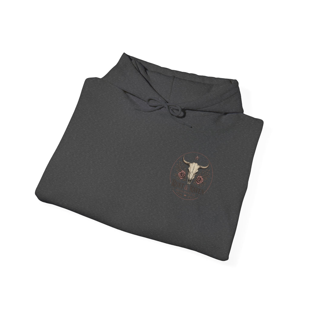 Outlaw Rodeo Hoodie — 'Pray For Me' Cowboy Skull Western Sweatshirt